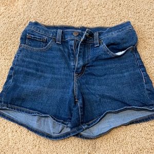 Levi’s high wasted jean shorts